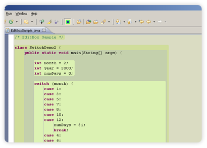 EditBox screenshot 3 - Integration with Eclipse